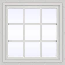 white vinyl fixed picture window
