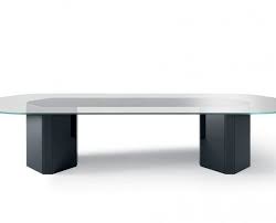 8 Seater Glass Top Conference Table