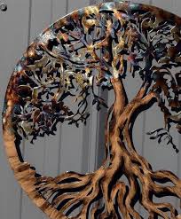 Yoga Art Tree Of Life Metal Tree Wall