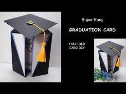 easy diy graduation card fun fold