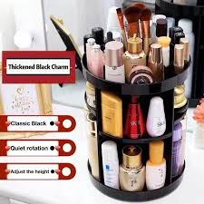 cosmetic makeup storage box 360 degree