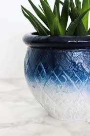 Painted Ombre Ceramic Pots In Just 5