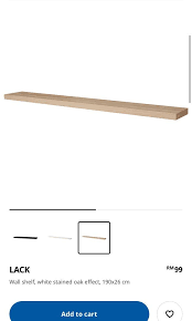 Ikea Lack Shelf 190cm Book Shelf