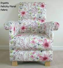 Midnight blue luxury floral wingback push back recliner armchair for living room home theater. Fryetts Felicity Fabric Adult Chair Pink Floral Armchair Flowers Accent Bedroom Small Chairs For Cherubs