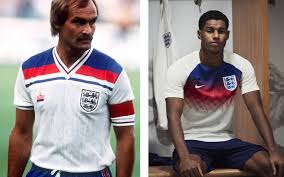 England 1982 world cup finals away retro shirt. The 80s 90s International Football Shirt Revival