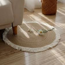 round woven rugs handmade rattan carpet