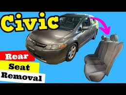 Remove Rear Seat Honda Civic 2006