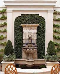 Outdoor Wall Fountain In Stone