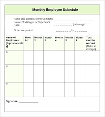 Work Schedule Template Small Business Work Schedule Template Weekly