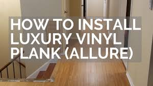 how to install luxury vinyl plank