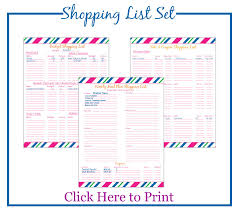 Free Printable Grocery List Maker Online Shopping Budget