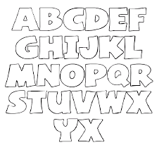 Easy alphabet printables dltk's educational activities simple alphabet templates. 10 Best Free Printable Alphabet Stencil Letters Template Printablee Com