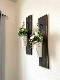 Hanging Wall Vase Planter With Greenery