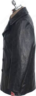 Schott Nyc Leather Naval Pea Coat Style