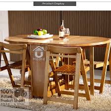 Folding dining table and 4 folding chairs in good condition perfect for the christmas period! Butterfly Wooden Foldable Dining Table And 4 Folding Chairs Dining Set 1 4