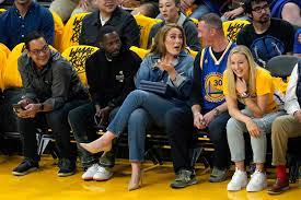 adele and rich paul sit courtside at
