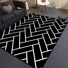 nordic room carpet black geometry