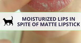 keep lips moisturized with matte lipstick