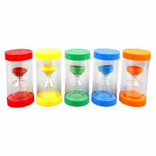 Large Sand Timers Set Of 5 Abacus