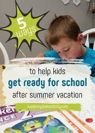 get ready for after summer break