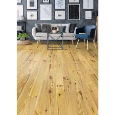 antiqued natural pine 3 4 in thick x 5 1 8 in wide x random length solid hardwood flooring 23 3 sqft case