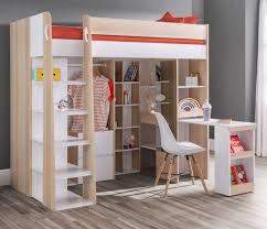 This means your child can enjoy a peaceful slumber in a high sleeping space, which is a novelty in itself. Aurora Oak And White Wooden High Sleeper Frame 3ft Single