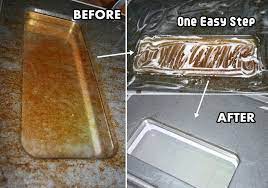 clean a greasy oven glass door