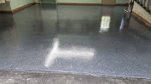 garage floor coating install in