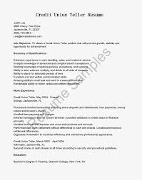 Resume For Bank Teller Position Template Teller Resume