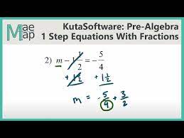 One Step Equations With Fractions