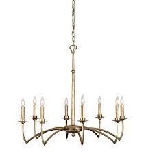 Currey Company Mainstay 8 Light Chandelier In Antique Silver Leaf 9020