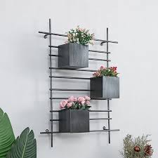 Industrial Wall Plant Stand Planter