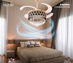 oltao amora chandelier fan with