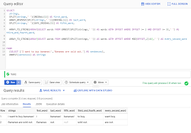 working with arrays in bigquery sql to
