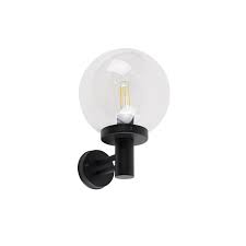 Outdoor Wall Lamp Black With Plastic