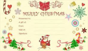 Free Printable Christmas Gift Certificate Photo 12 Beautiful