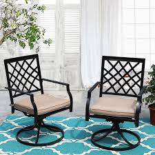 swivel patio chairs set of 2 outdoor