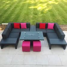contemporary garden corner sofa set in