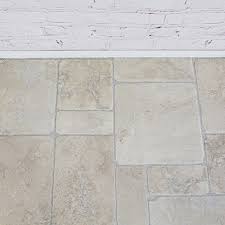 cream stone vinyl floor