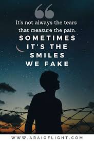 fake smile es about hiding pain