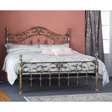 To ascertain what kind of metal bed frame you will need to purchase, simply go through the multiple bed the examples are iron, metal, brass, antique brass, steel, wrought iron, etc. Ridgeway Ornate Antique Brass Effect Metal Bed Frame