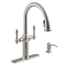 Check spelling or type a new query. Kohler Neuhaus Vibrant Stainless 2 Handle Deck Mount Pull Down Handle Kitchen Faucet Deck Plate Included In The Kitchen Faucets Department At Lowes Com