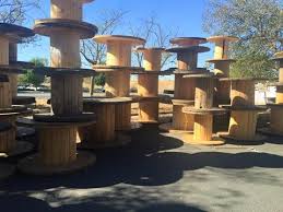 how to make this cable spool patio set