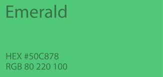 emerald green color paint code swatch