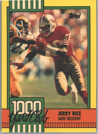 Maybe you would like to learn more about one of these? 1990 Topps 1000 Yard Club Jerry Rice Card 1 San Francisco 49ers Wr Stouy Com