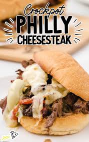 slow cooker philly cheesesteak