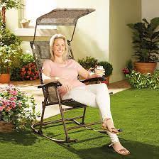 Rocking Garden Chair With Shade