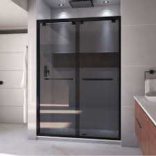 semi frameless byp sliding shower door