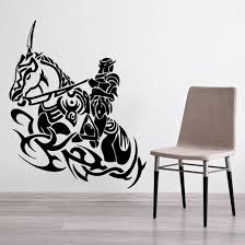 Medieval Horse And Knight Tribal Decal