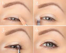 light eye makeup step by step